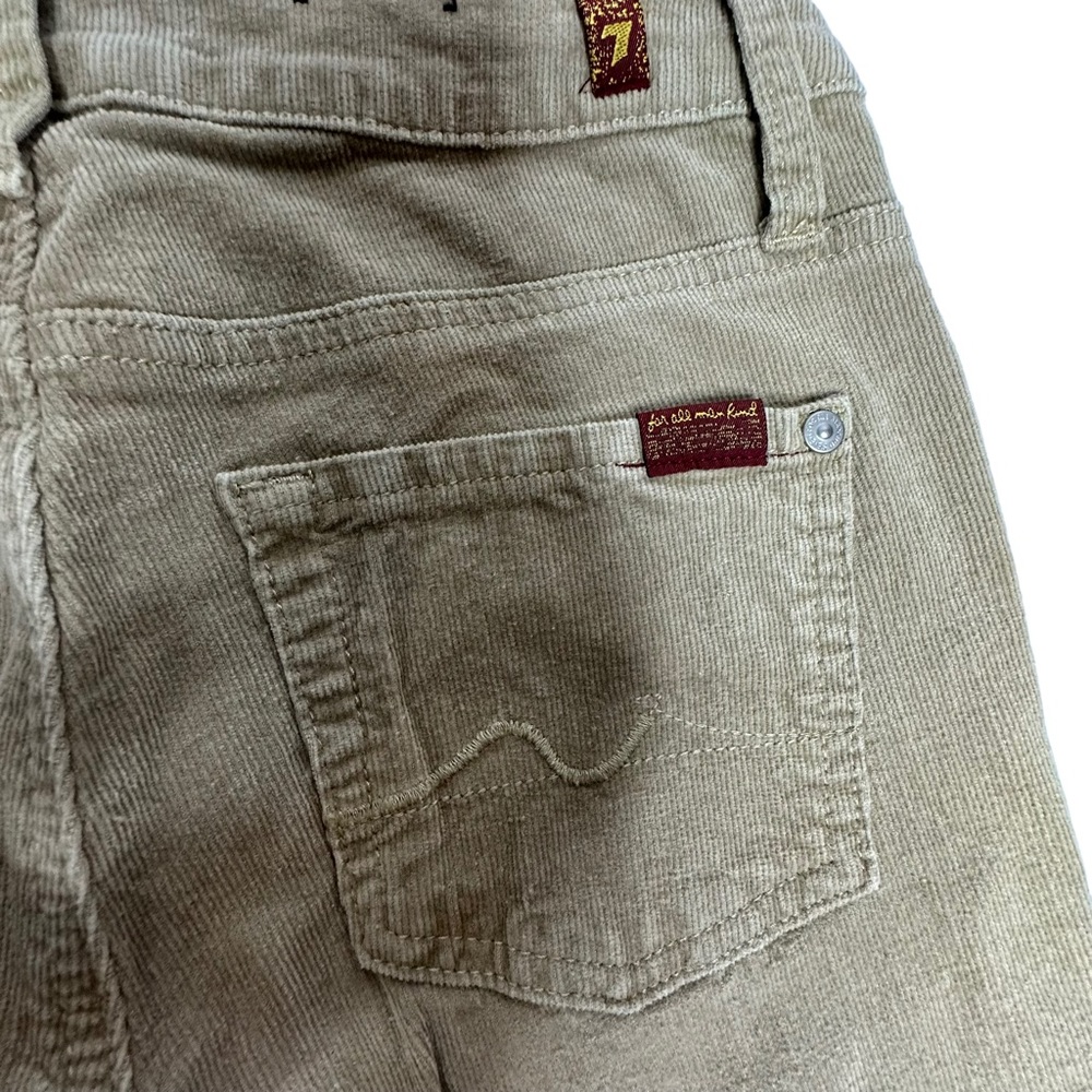 Boys 7 For All Mankind khaki Color Corduroy Pants 14 - Picture 3 of 8